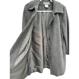 Harvey Benard Signature 100% Wool‎ Long Peacoat Size 10P